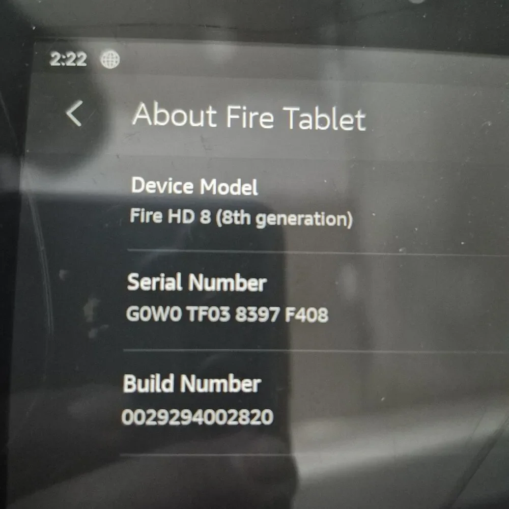 Amazon Fire HD 8 Tablet (8th Gen) 11GB Wi-Fi Blue – Fully Functional